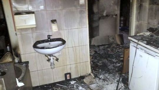 Paliła się łazienka w bloku