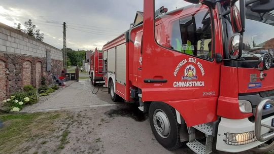 Paliła się piwnica w budynku mieszkalnym