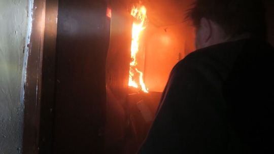 Paliło się w bloku