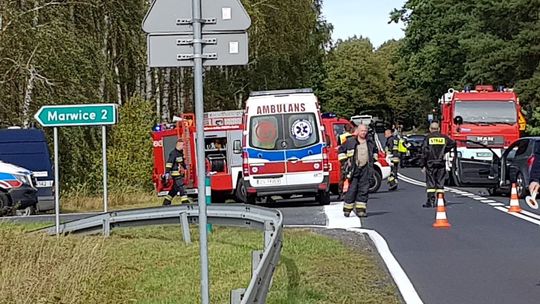 Pięć osób rannych w wypadku na skrzyżowaniu DK 31 [ZDJĘCIA]
