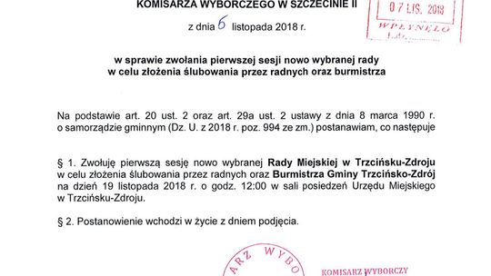 Pierwsza sesja nowej kadencji w powiecie już w poniedziałek