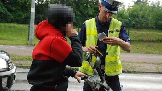 Pijany jechał motorowerem