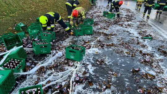 Piwo lało się po drodze