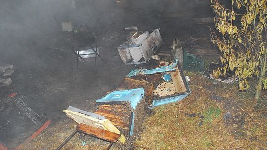 Płonęła pasieka