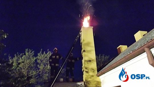 Płonie sadza w przewodach kominowych