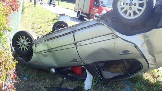 Po Gryfinie jeździł pijany aż dachował