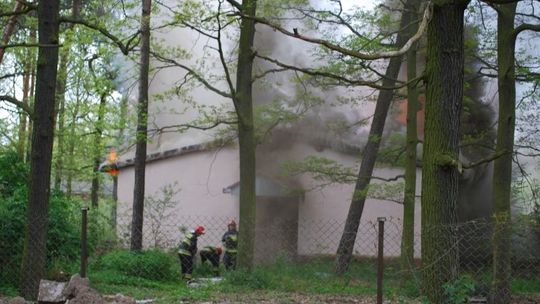 Podpalono budynek byłego sanatorium