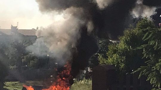 Podpalono śmietniki Podpalono śmietniki