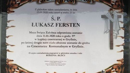 Pogrzeb śp. Łukasza pobitego na śmierć w sylwestra Pogrzeb śp. Łukasza pobitego na śmierć w sylwestra