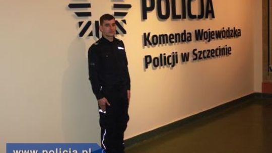 Policjant Łukasz Chojniak wyróżniony przez ministra