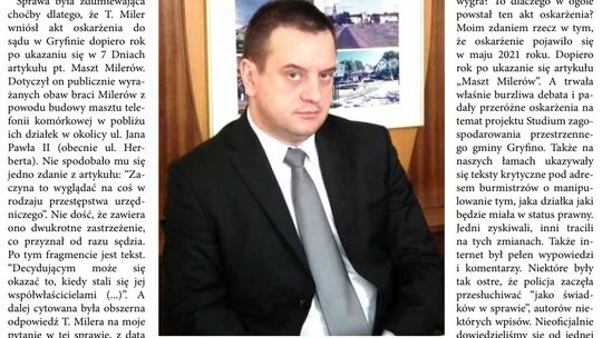 Porażka Tomasza Milera w sądzie