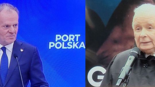 Port Polska, a nie CPK - mówi Donald Tusk. To jest gra - ocenia Jarosław Kaczyński