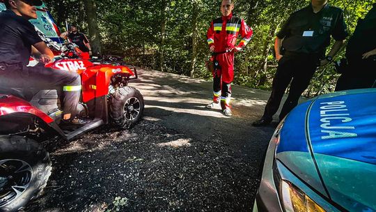 Poszukiwali zaginionego 45-latka. Mężczyzna poruszał się na wózku elektrycznym Poszukiwali zaginionego 45-latka. Mężczyzna poruszał się na wózku elektrycznym