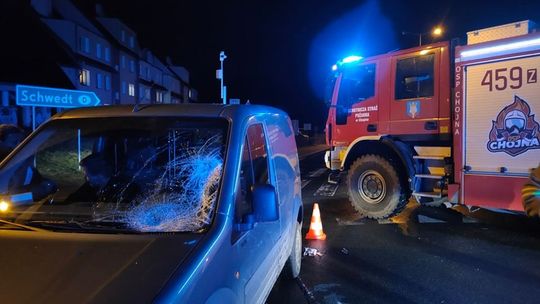 Potrącił pieszego na pasach