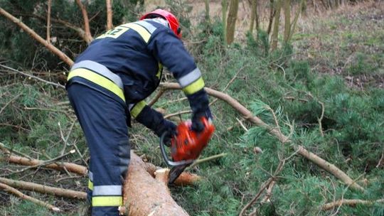 Powalone drzewa, uszkodzone dachy  zerwane linie energetyczne