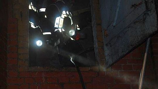 Pożar na stacji PKP