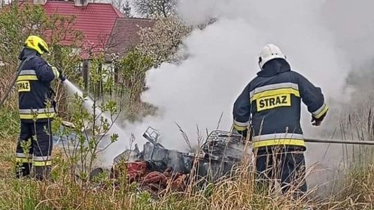Pożar podczas majówki