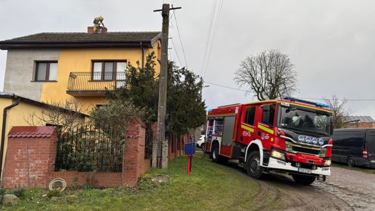 Pożar przewodu kominowego. Szybka reakcja strażaków przybyłych na ratunek