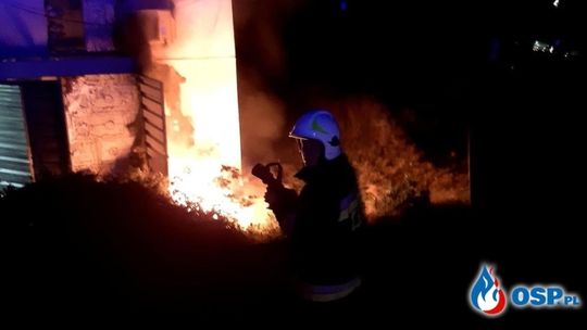 Pożar przy Biedronce