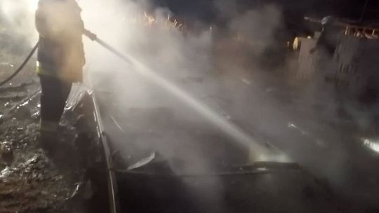 Pożar przyczepy kempingowej Pożar przyczepy kempingowej