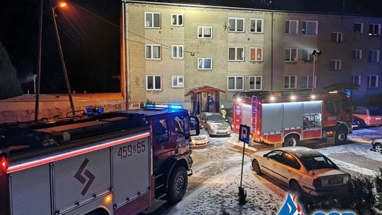 Pożar sadzy w budynku wielorodzinnym