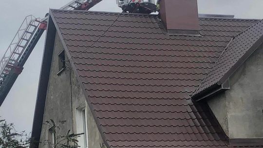 Pożar sadzy w kominie