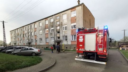 Pożar w budynku wielorodzinnym