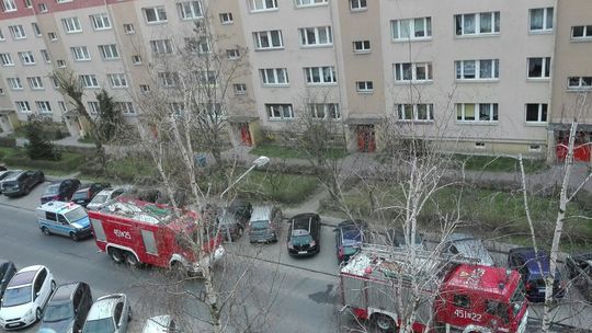 Pożar wybuchł na... balkonie