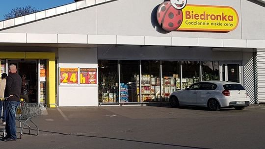 Pożar wybuchł w Biedronce