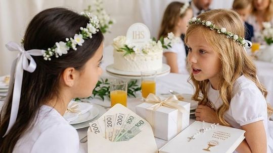 Prezent komunijny od gościa. Nowe badanie ujawnia najczęstsze kwoty