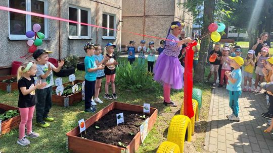 Przedszkolaki założyły ogródek i uprawiają warzywa Przedszkolaki założyły ogródek i uprawiają warzywa