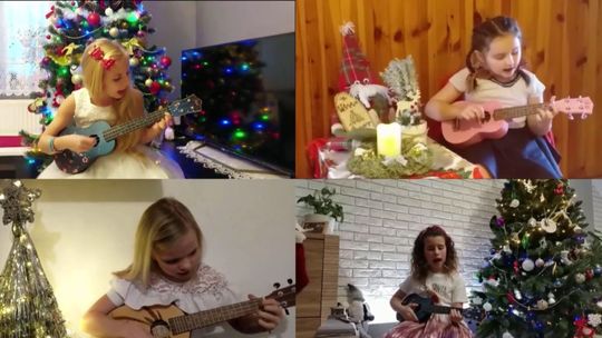 "Przybieżeli do Betlejem" - wokalistki z ukulele w świątecznym klimacie "Przybieżeli do Betlejem" - wokalistki z ukulele w świątecznym klimacie