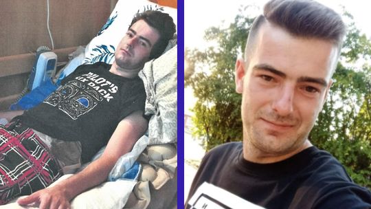 Przygnieciony przez maszynę Krystian Krzemiński chce znowu chodzić