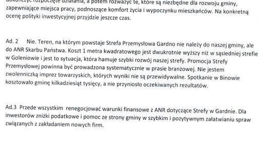 Radna Wisińska przesyła odpowiedzi