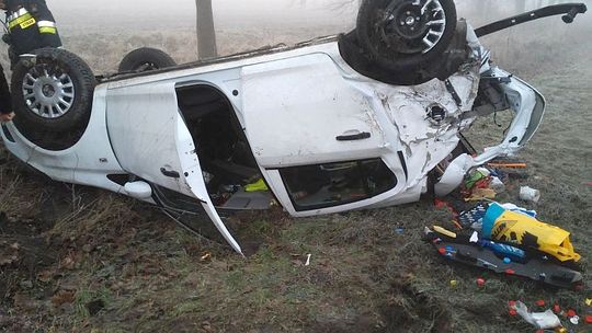 Ranny kierowca trafił do szpitala