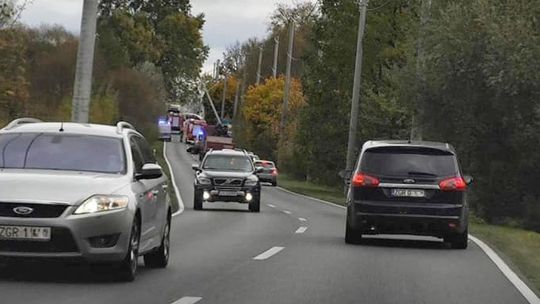 Wypadek i rekordowo niska liczba wyjazdów straży pożarnej