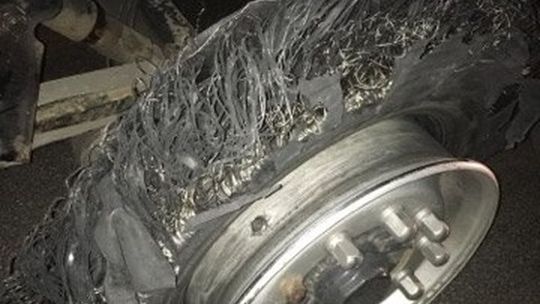 Rozerwało oponę. To zapoczątkowało lawinę zdarzeń