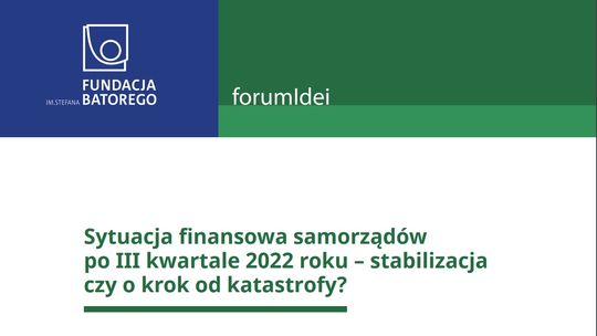 Rządowe psucie systemu finansowania i przechodzenie od faktycznej samorządności do systemu klientelistycznego