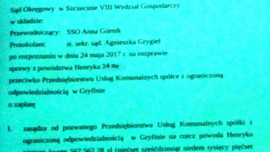 Sąd w wyroku nakazuje PUK zapłacić ponad pół mln zł. Ale to nie wszystkie koszty