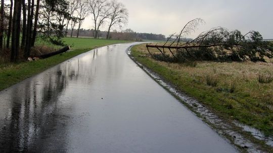 Skutki wichury wciąż usuwane