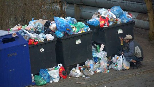 Śmieciowisko w centrum