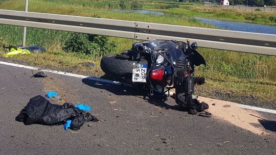Śmiertelny wypadek motocyklisty 