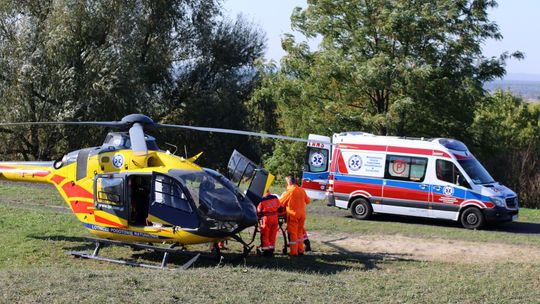 Śmigłowiec lądował bez asekuracji Śmigłowiec lądował bez asekuracji