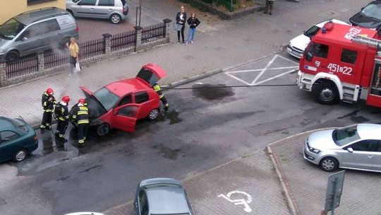 Spalił się na środku drogi