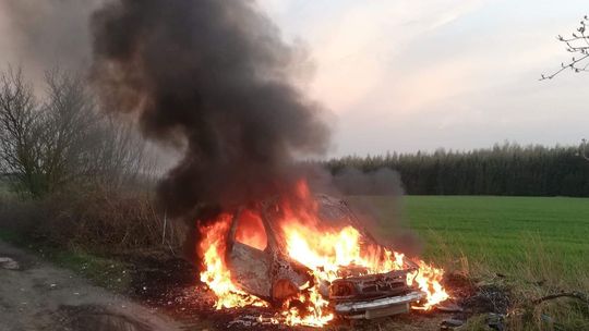 Spaliło się auto Spaliło się auto