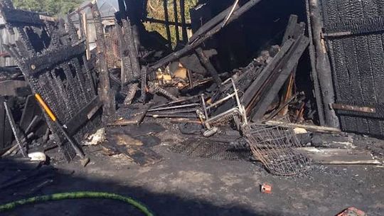 Spłonął garaż Spłonął garaż