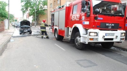Spłonął samochód w pobliżu GDK