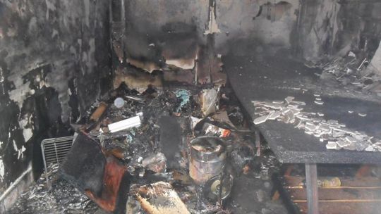 Spłonęła stolarnia