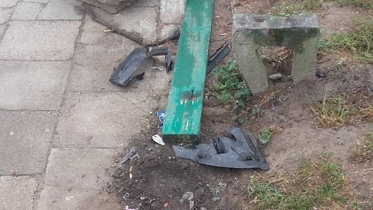 Staranował plac zabaw dla dzieci