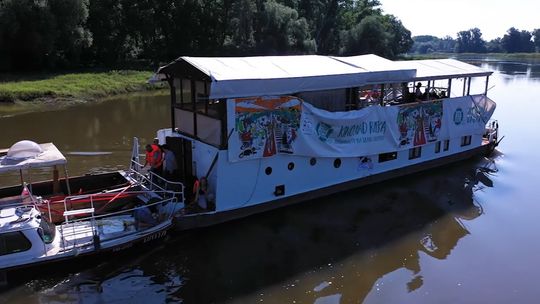 Statek Kultury płynie Odrą. Zatrzyma się u nas w jednym miejscu